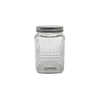 Transparent Textured Glass Storage Jar YD-STJ-046