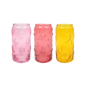 Three-dimensional Texture Glass Cup YD-CUP-078