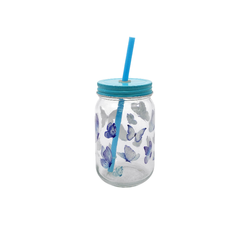 Sticker Glass Straw Cup YD-CUP-084