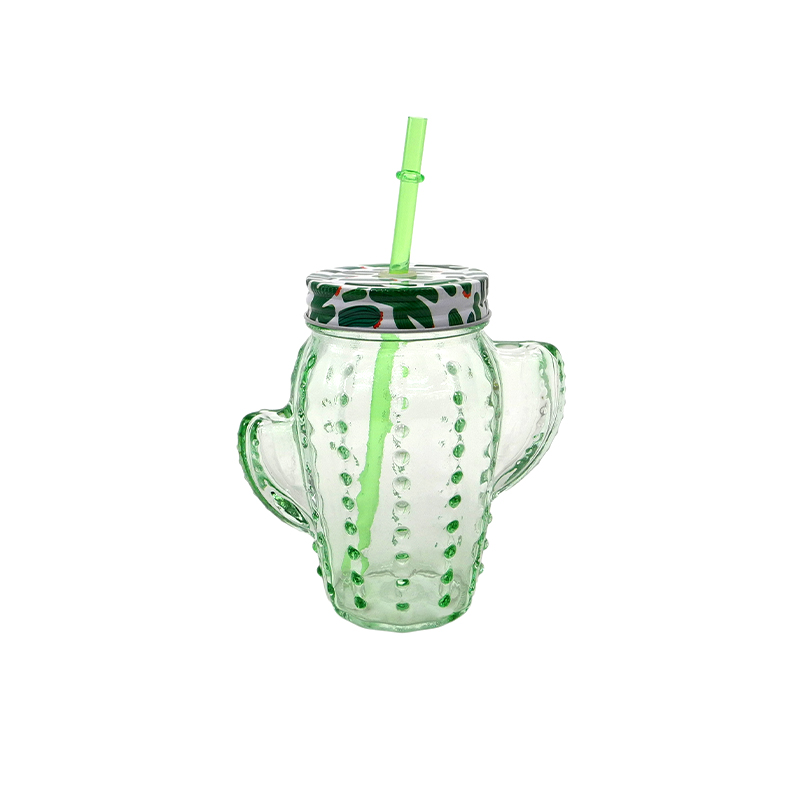 Fruit-shaped Glass Straw Cup YD-CUP-086