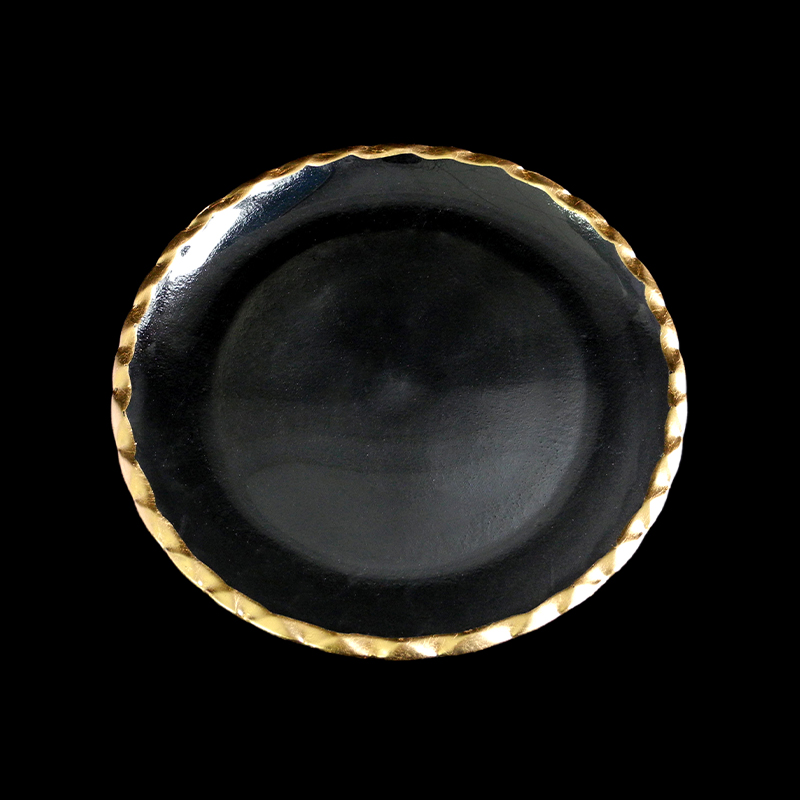 Round Gold-painted Hot Bending Plate YD-HBP-027