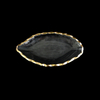 Leaf-shaped Gold-painted Hot Bending Plate YD-HBP-010