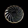 Spiral Pattern Gold Hot Bending Plate YD-HBP-025