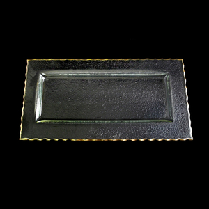 Rectangular Inner Groove Gold Painted Hot Bending Plate YD-HBP-022