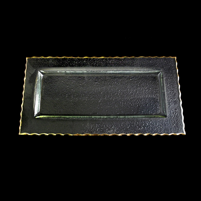 Rectangular Inner Groove Gold Painted Hot Bending Plate YD-HBP-022