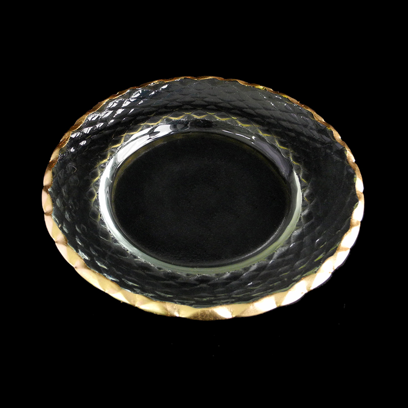 Round Inner Groove Gold Painted Hot Bending Plate YD-HBP-023