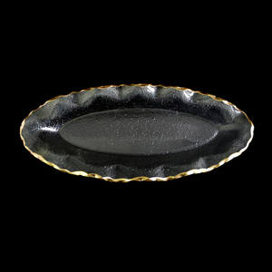 Oval Gold Painted Hot Bending Plate YD-HBP-013