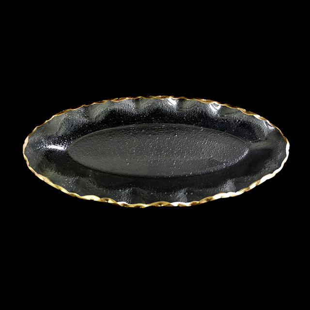 Oval Gold Painted Hot Bending Plate YD-HBP-013
