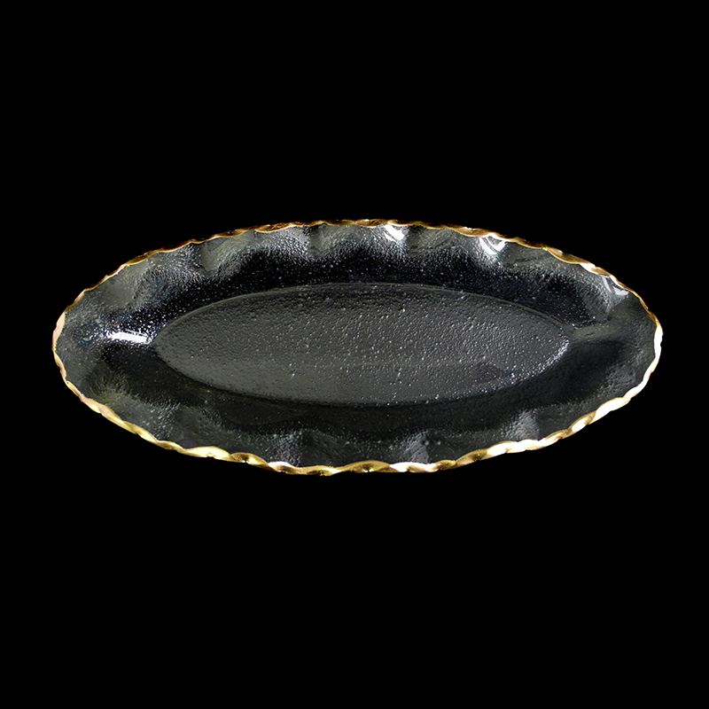 Oval Gold Painted Hot Bending Plate YD-HBP-013