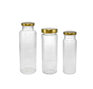 Polished Golden Lid High Borosilicate Glass Storage Tank YD-STJ-130