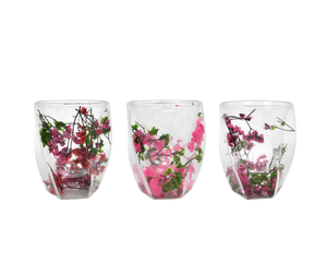 Double-layer High-boron-silica Special-shaped Flower-shaped Glass Cup-YD-CPU-116
