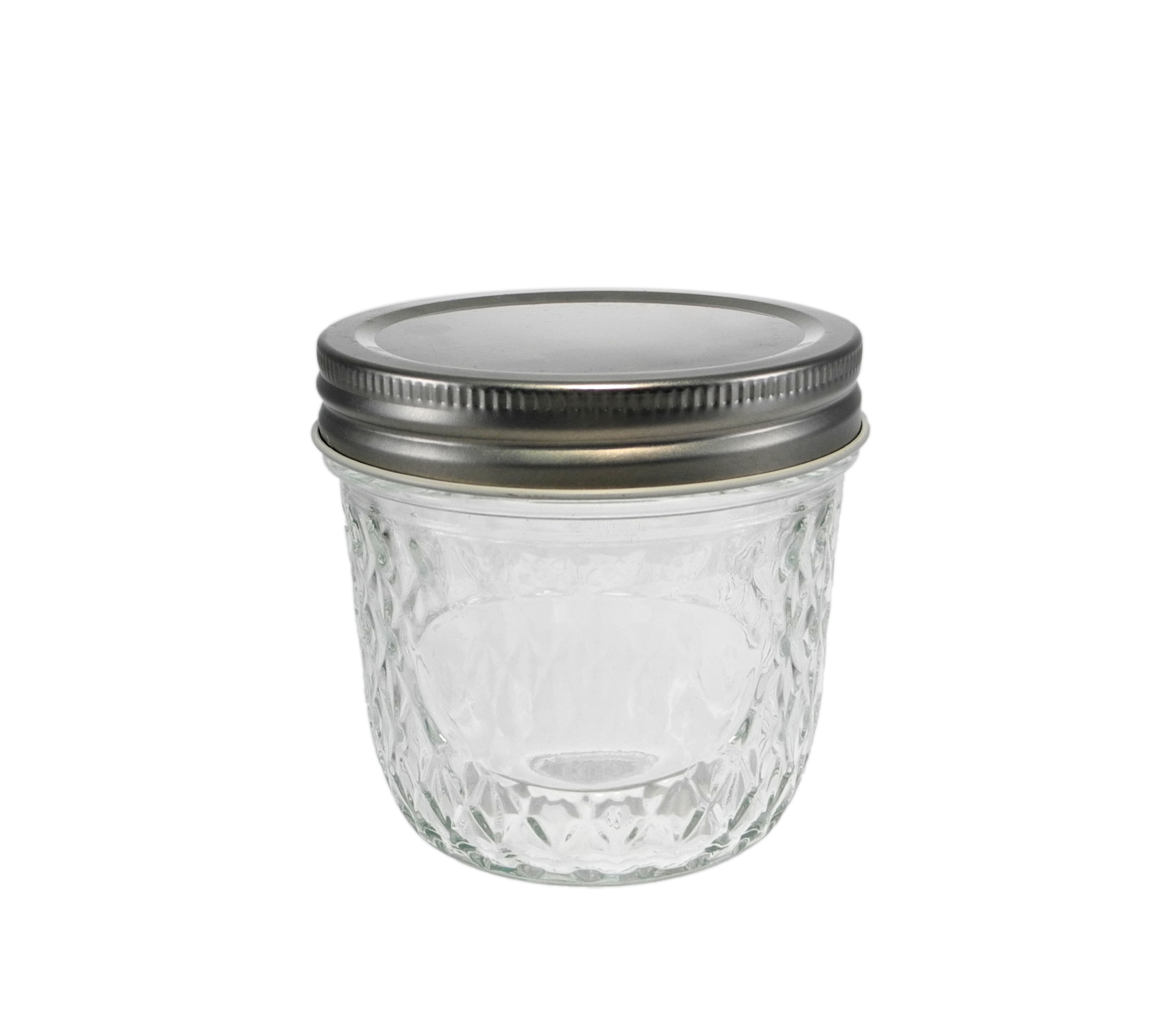 Relief-patterned Silver Stainless Steel Lid for High Borosilicate Glass Storage Tank YD-STJ-140