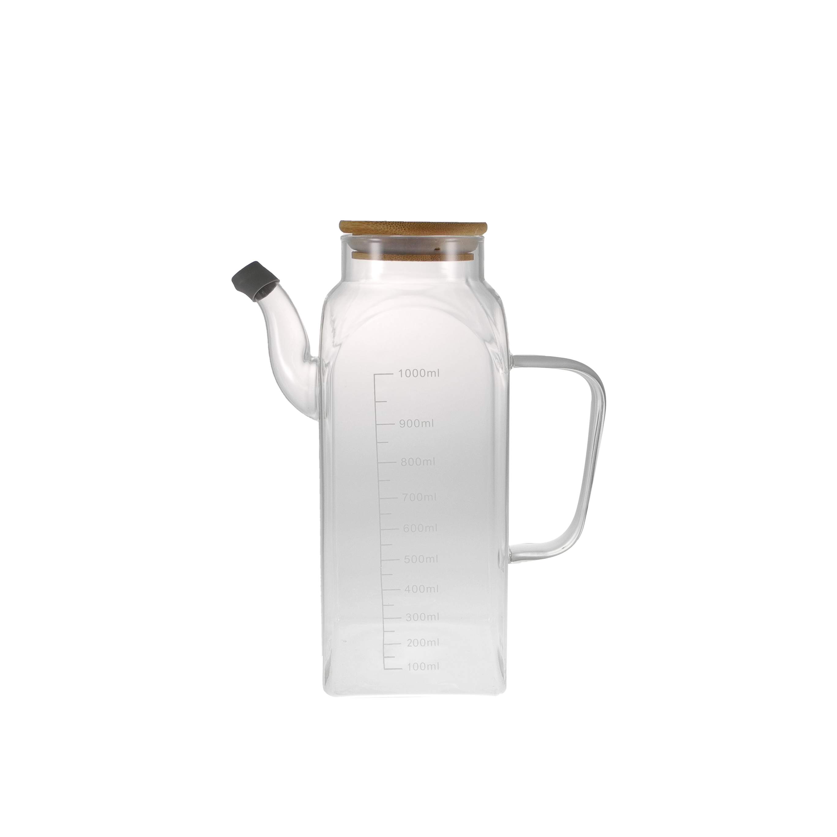 Polished Surface Scale Line High Borosilicate Glass Kettle YD-KEL-003