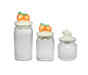 Peach Decoration Borosilicate Glass Cup YD-STJ-185