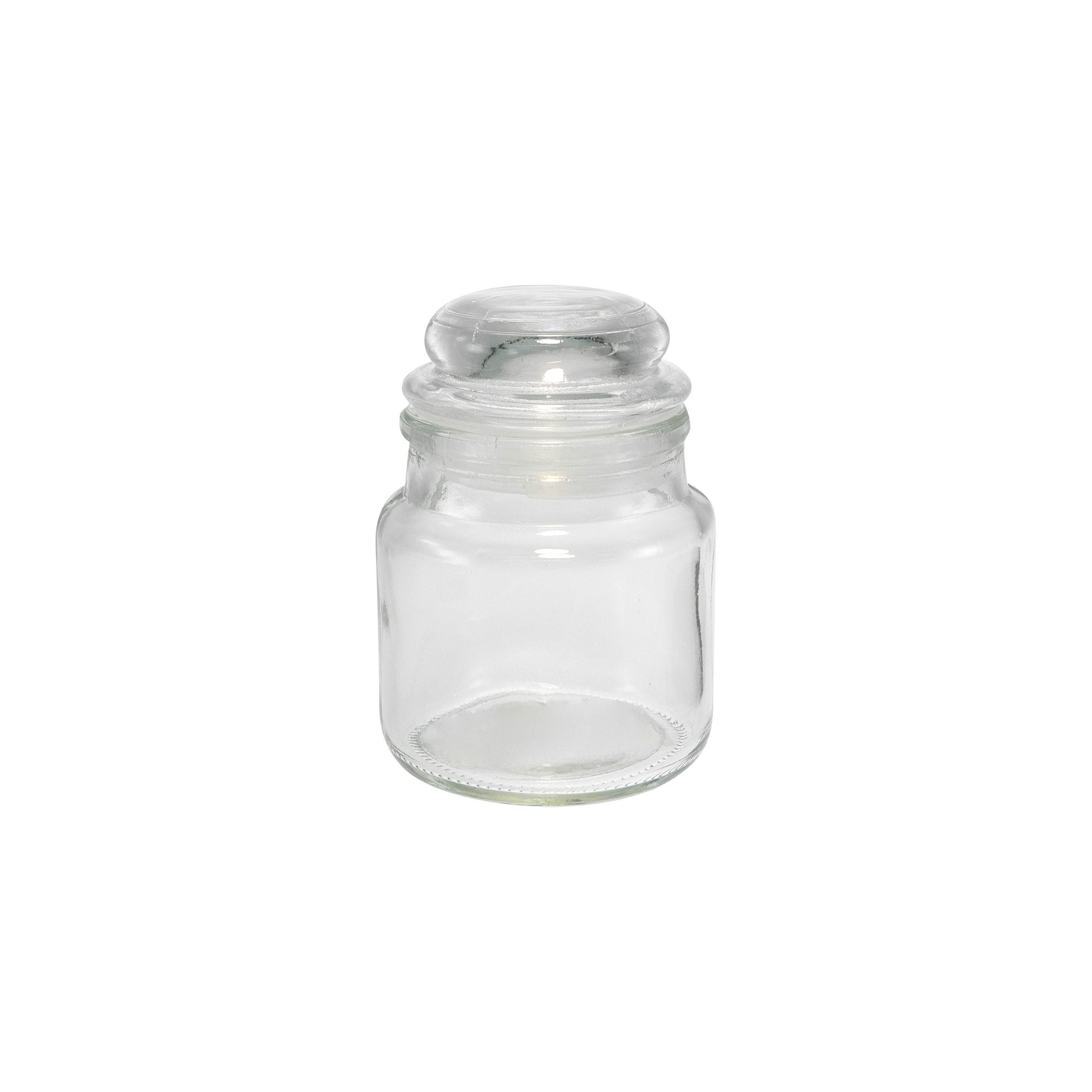 Special-shaped Large-bottle-mouth Wooden Lid High-boron-silica Glass Storage Jar YD-STJ-163