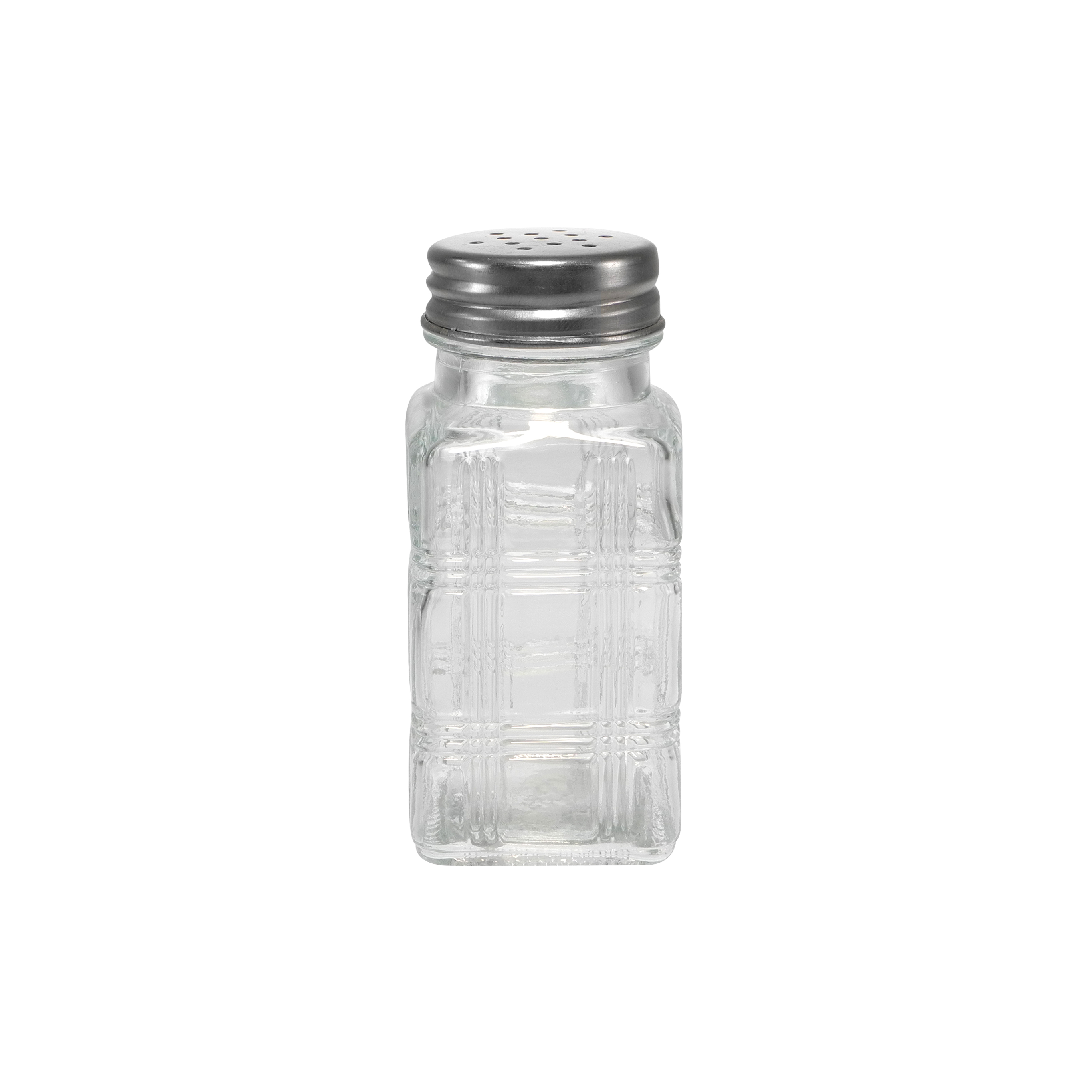 Silver Stainless Steel Lid Salt And Pepper Glass Bottle YD-SPB-009