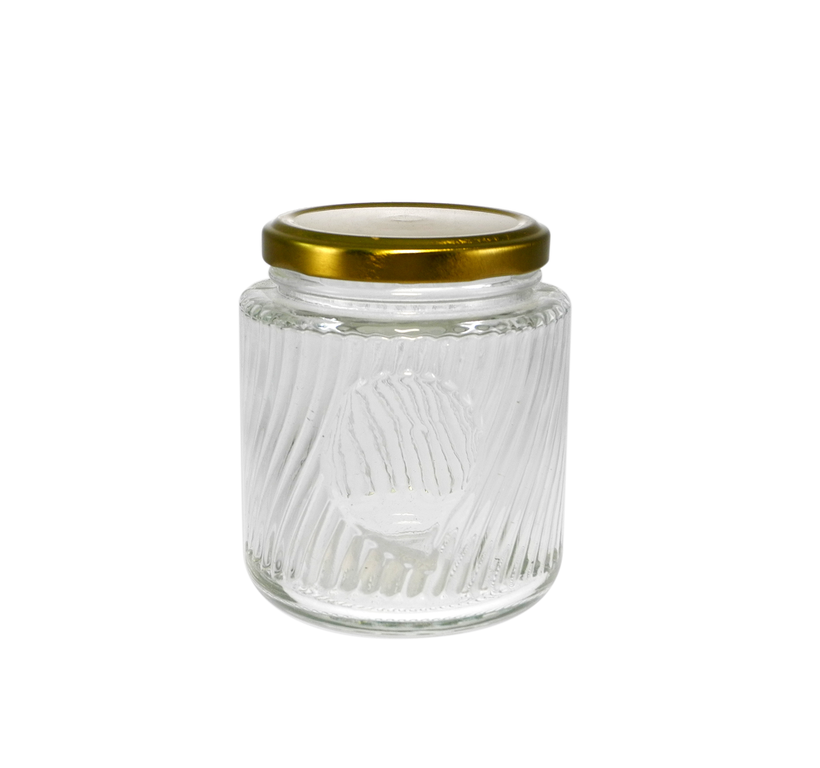Vertical Striped Combination High Borosilicate Glass Storage Jar YD-STJ-118