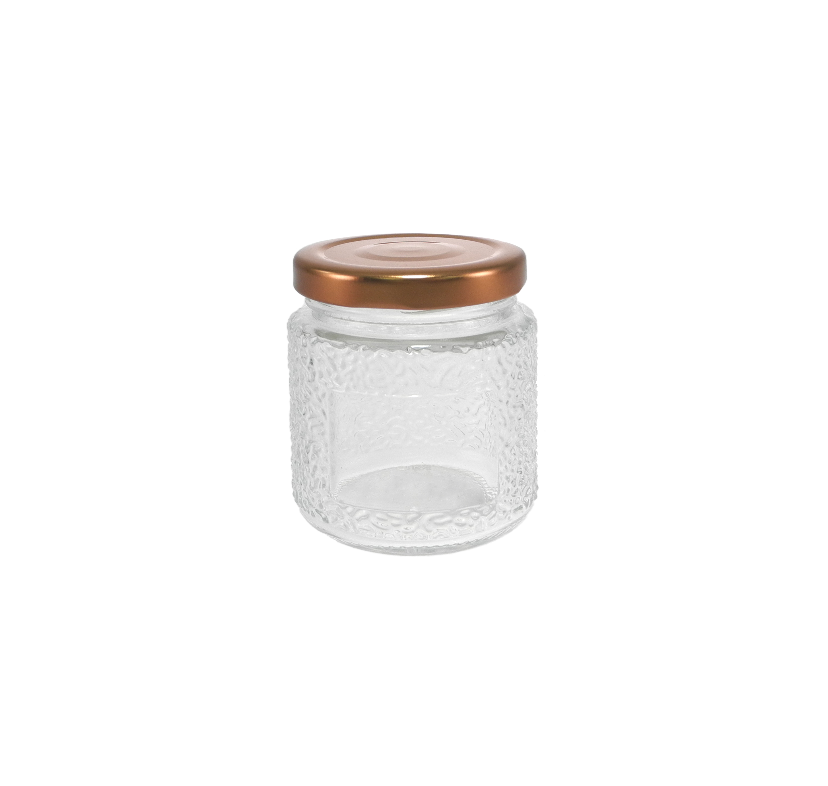 Brown Stainless Steel Lid with Embossed High Borosilicate Glass Storage Tank YD-STJ-179