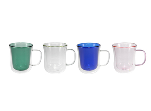 Colored Glass Cup with Handle And High Borosilicate Glass Material YD-CUP-137