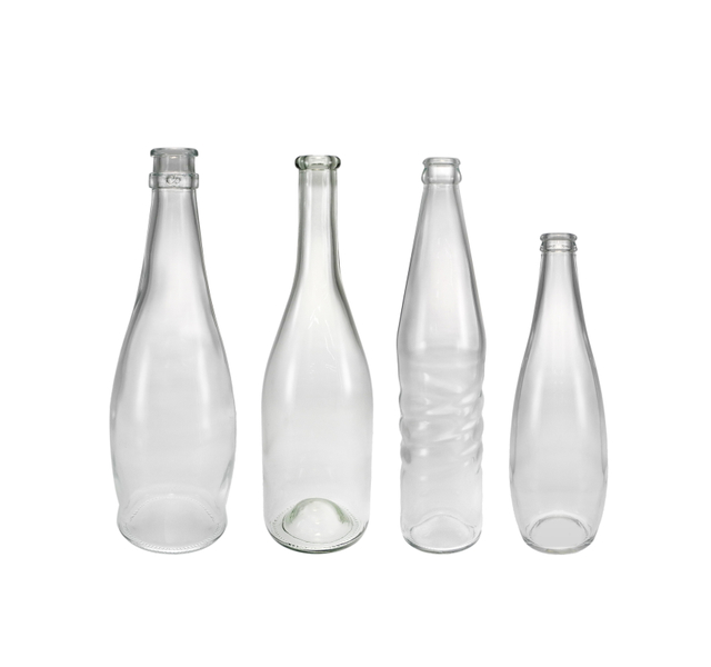 Cylindrical Transparent Glass Wine Bottle YD-BOW-015