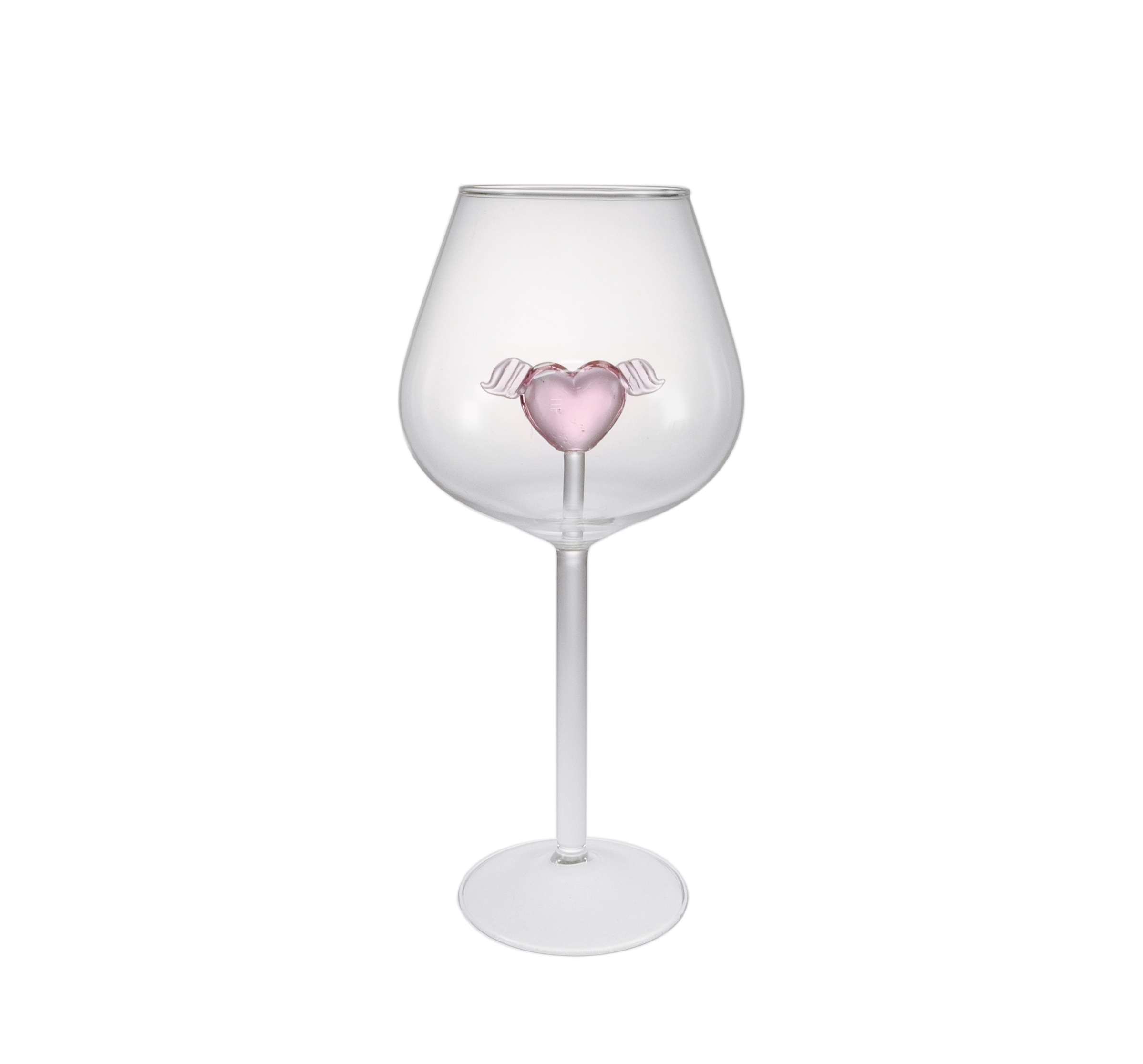 Internal Heart-shaped Decorative Glass Cup Made of High Borosilicate Glass YD-CPU-127