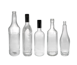 Long Cylindrical Transparent Glass Wine Bottle YD-BOW-014