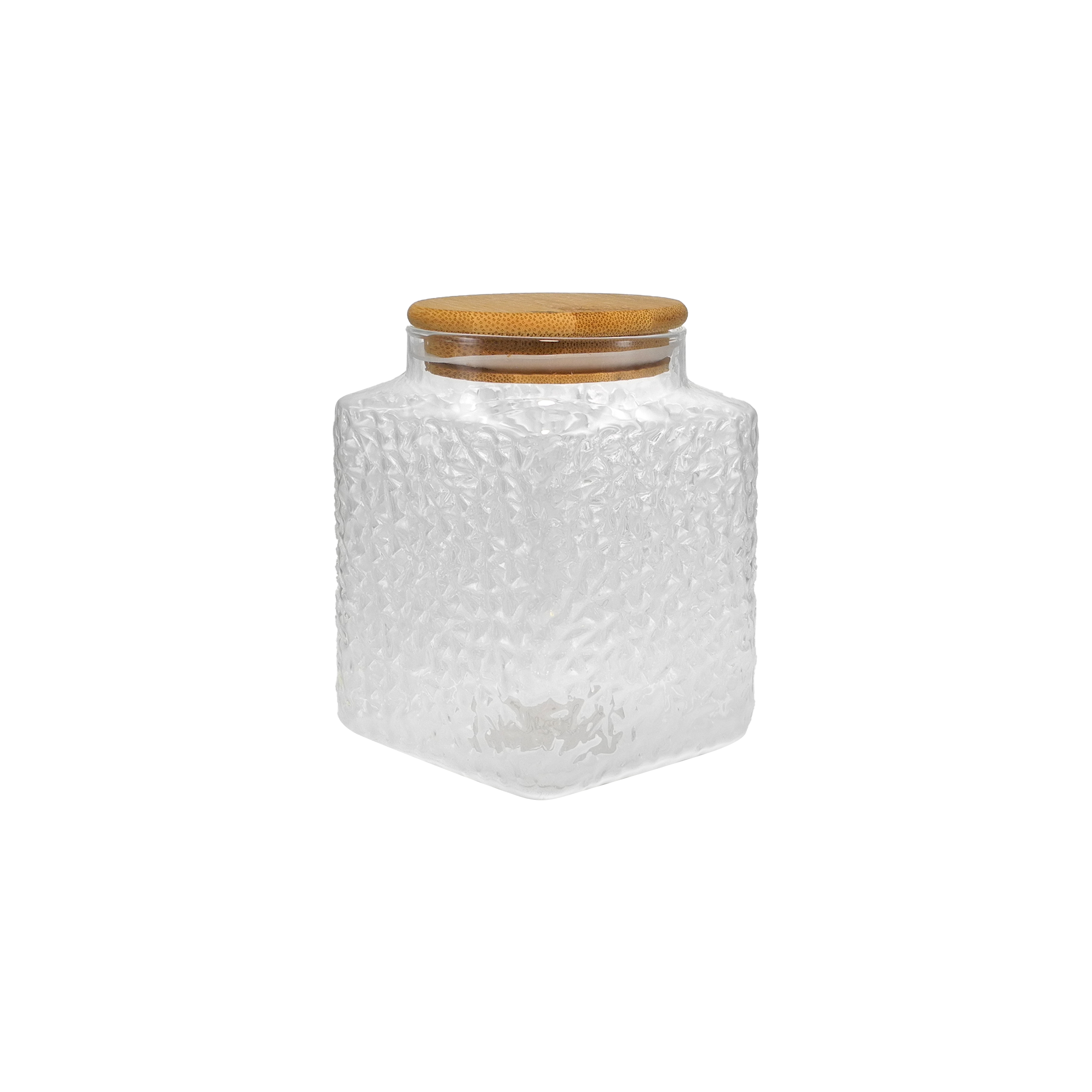 External Relief High Borosilicate Glass Storage Jar YD-STJ-074