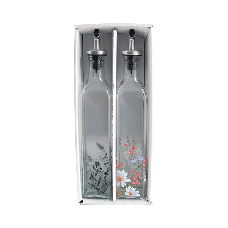 Flower Sticker Oil Bottle YD-OVB-022