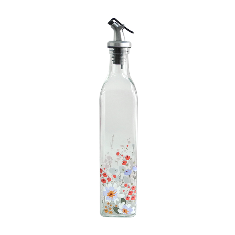 Flower Sticker Oil Bottle YD-OVB-022