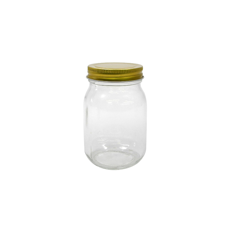 Gold-covered Glass Storage Jar YD-STJ-045