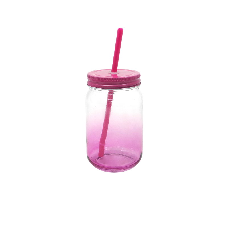 Painted Glass Straw Cup YD-CUP-076