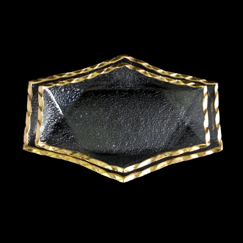 Hexagonal Gold-painted Hot Bending Plate YD-HBP-009