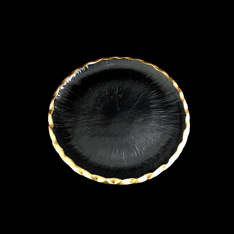 Circular Pattern Gold-painted Hot Bending Plate YD-HBP-028