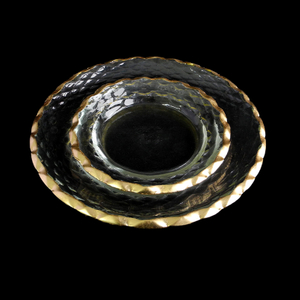 Round Inner Groove Gold Painted Hot Bending Plate YD-HBP-023