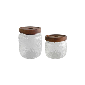 Textured High Borosilicate Storage Jar YD-STJ-040