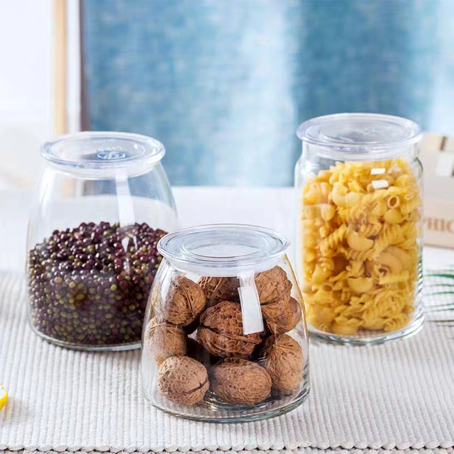 Transparent Glass Storage Jar YD-STJ-014