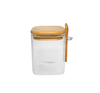 Rectangular Wooden-covered Glass Storage Jar with A Spoon And Made of High Borosilicate Glass YD-STJ-099