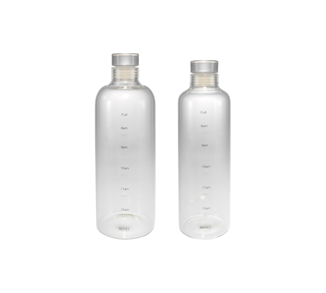 Glass Bottle with Scale Lines YD-BOT-025