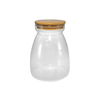 Polished Wooden Lid with High Borosilicate Glass Storage Jar YD-STJ-103