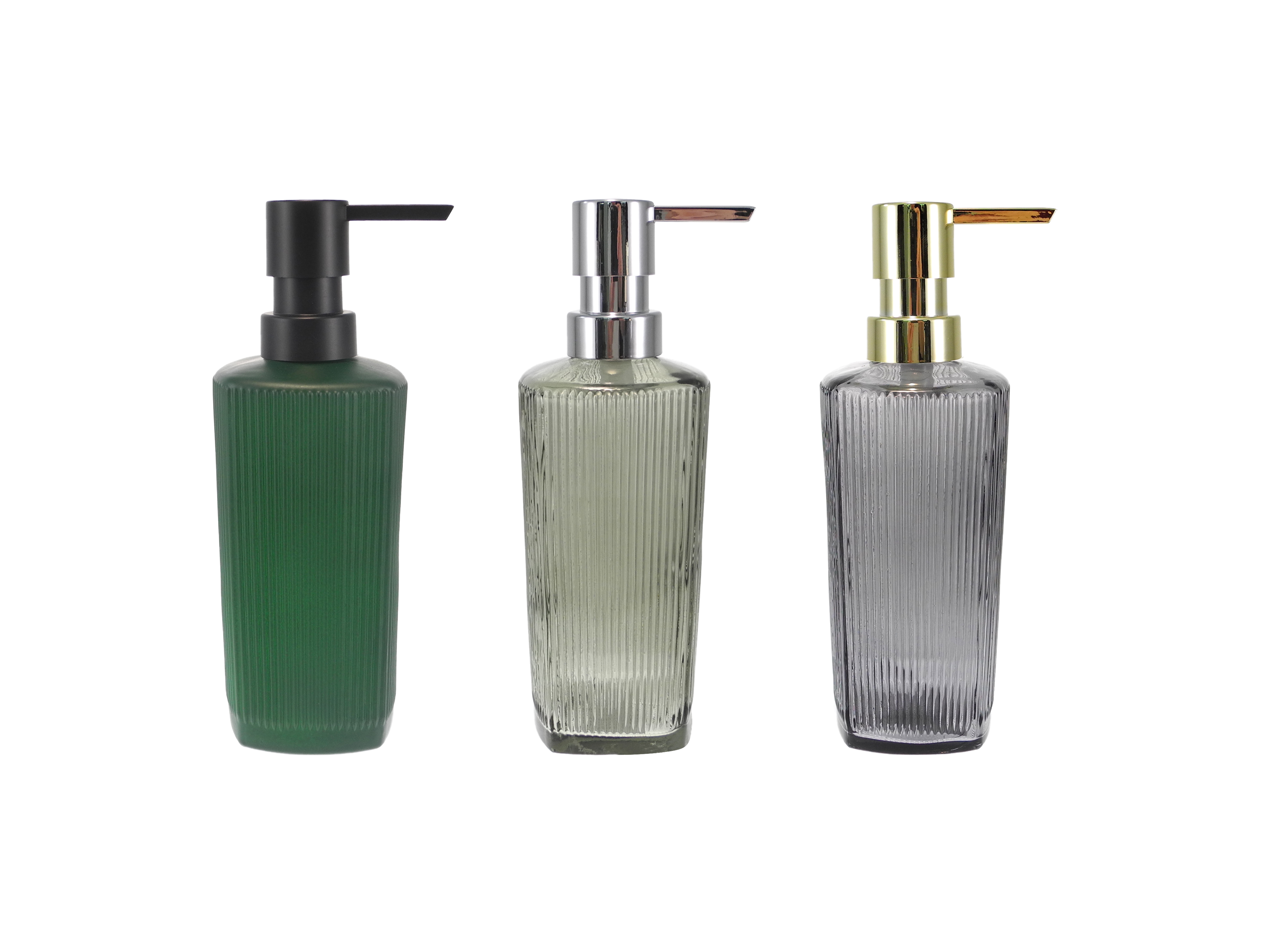 Vertical Striped Push-button Bathroom Bottle YD-BC-012