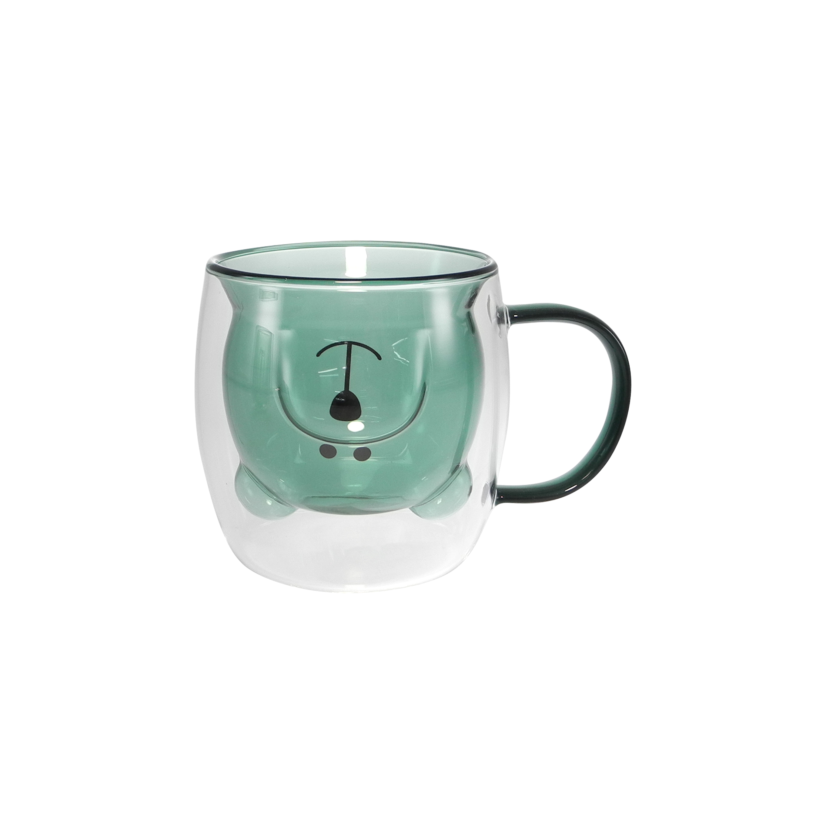 Internal cute-shaped double-layer high-boron-silica glass cup YD-CPI-108