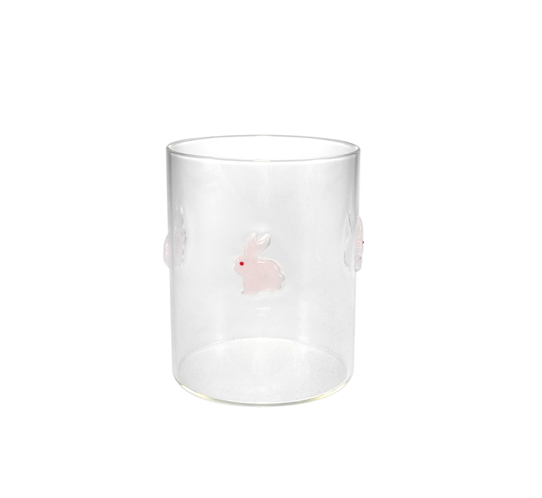 External Small Animal Sticker Glass Cup Made of High Borosilicate Glass YD-CPU-114