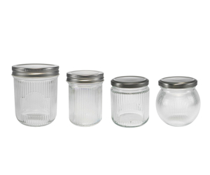 Vertical Striped Stainless Steel Lid for High Borosilicate Glass Storage Tank YD-STJ-146