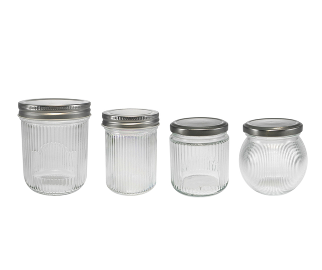 Vertical Striped Stainless Steel Lid for High Borosilicate Glass Storage Tank YD-STJ-146