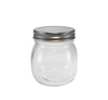 Round Polished Silver Stainless Steel Lid for High Borosilicate Glass Storage Jar YD-STJ-137