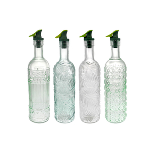 Relief-patterned Glass Balsamic Vinegar Bottle YD-VOB-036