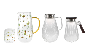 Flower-pattern Relief High Borosilicate Glass Kettle YD-KEL-005