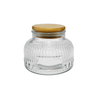 Small-sized Wooden Lid Topped with An External Relief of High Borosilicate Glass Cup YD-CUP-147