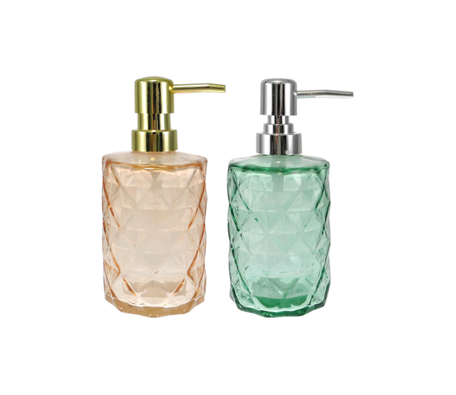 Colorful Rhombus-shaped Relief Bathroom Bottle YD-BC-037