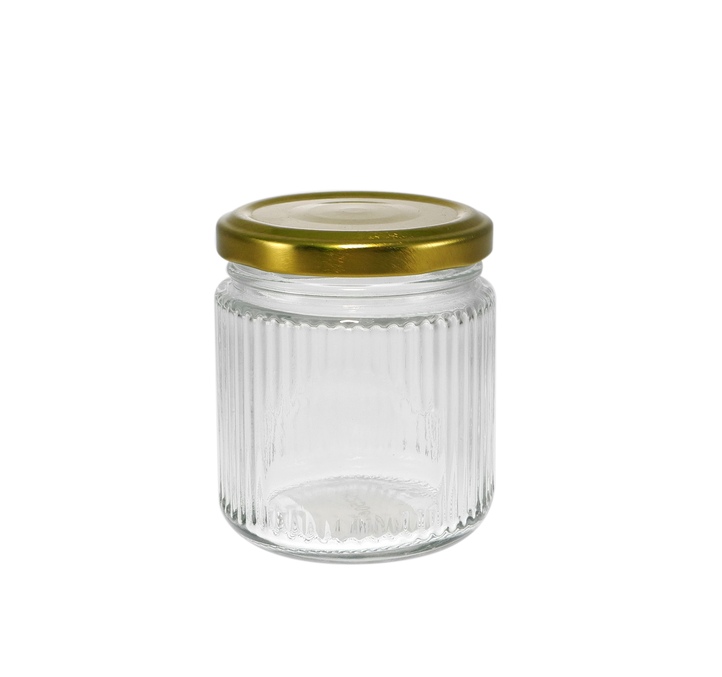 Vertical Striped Combination High Borosilicate Glass Storage Jar YD-STJ-118